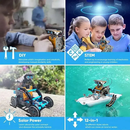 Solar-Powered STEM Robot Building Kit for Ages 14+