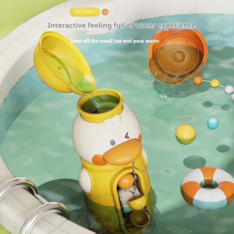 Animal Suction Waterwheel Bath Toy for Kids