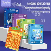 Wipe Clean Maze Activity Card Set for Kids