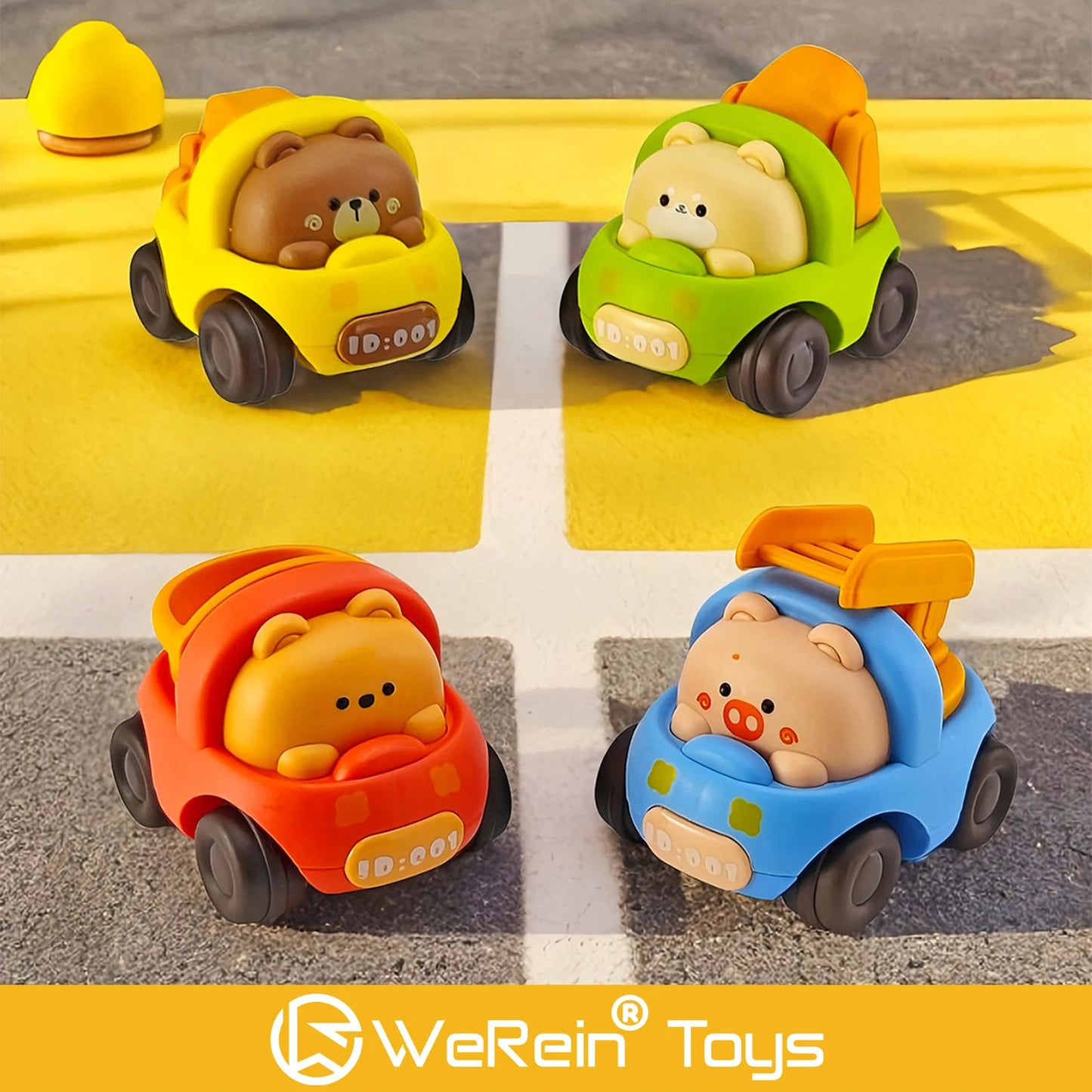 Animal Inertia Car Toy for Kids