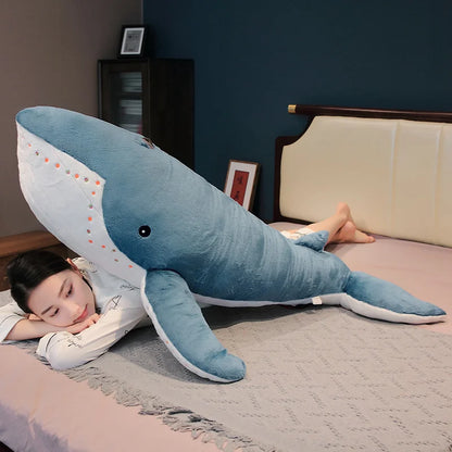Large Shark and Whale Stuffed Plush Toy