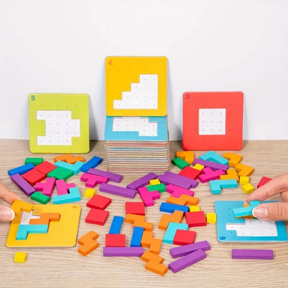 Wooden Block Pattern Puzzle Game for Kids