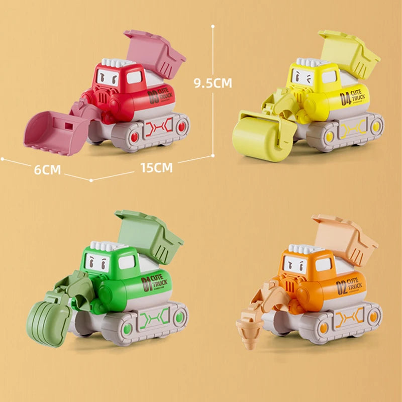 Cartoon Construction Vehicle Toy for Kids