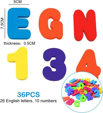 36 Piece Foam Bath Letters and Numbers Set