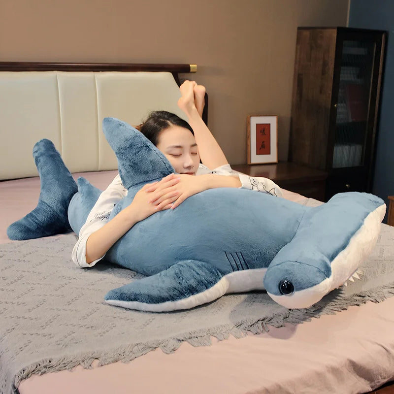 Large Shark and Whale Stuffed Plush Toy