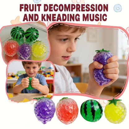 Fruit Squishy Stress Ball Fidget Toy Set