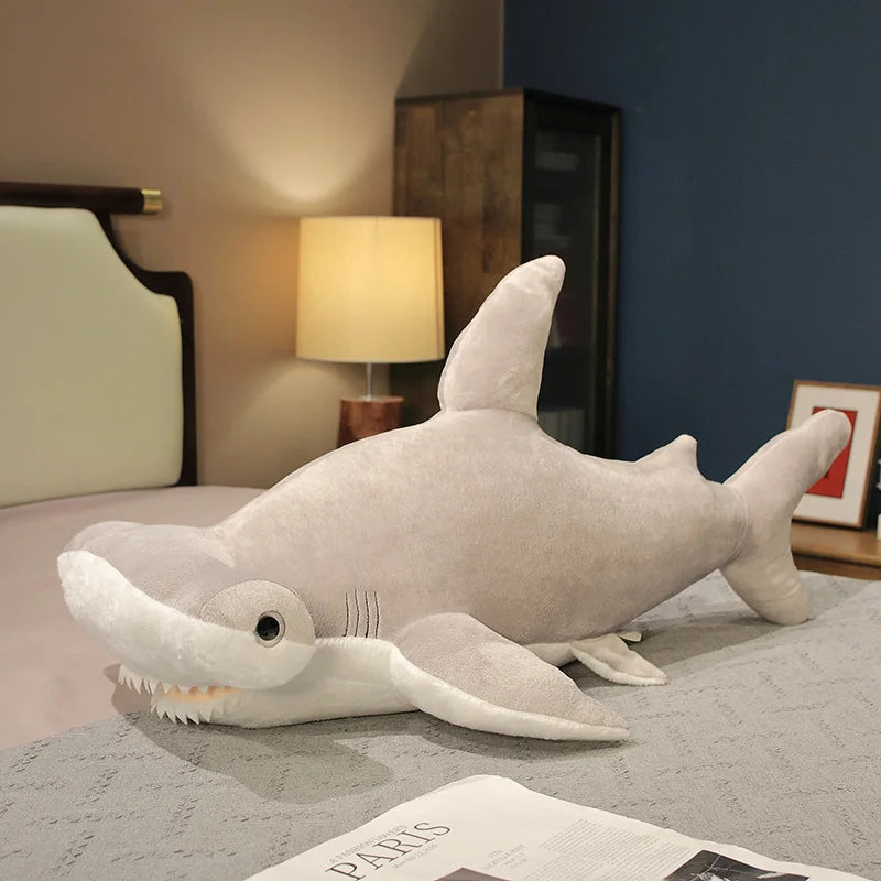 Large Shark and Whale Stuffed Plush Toy