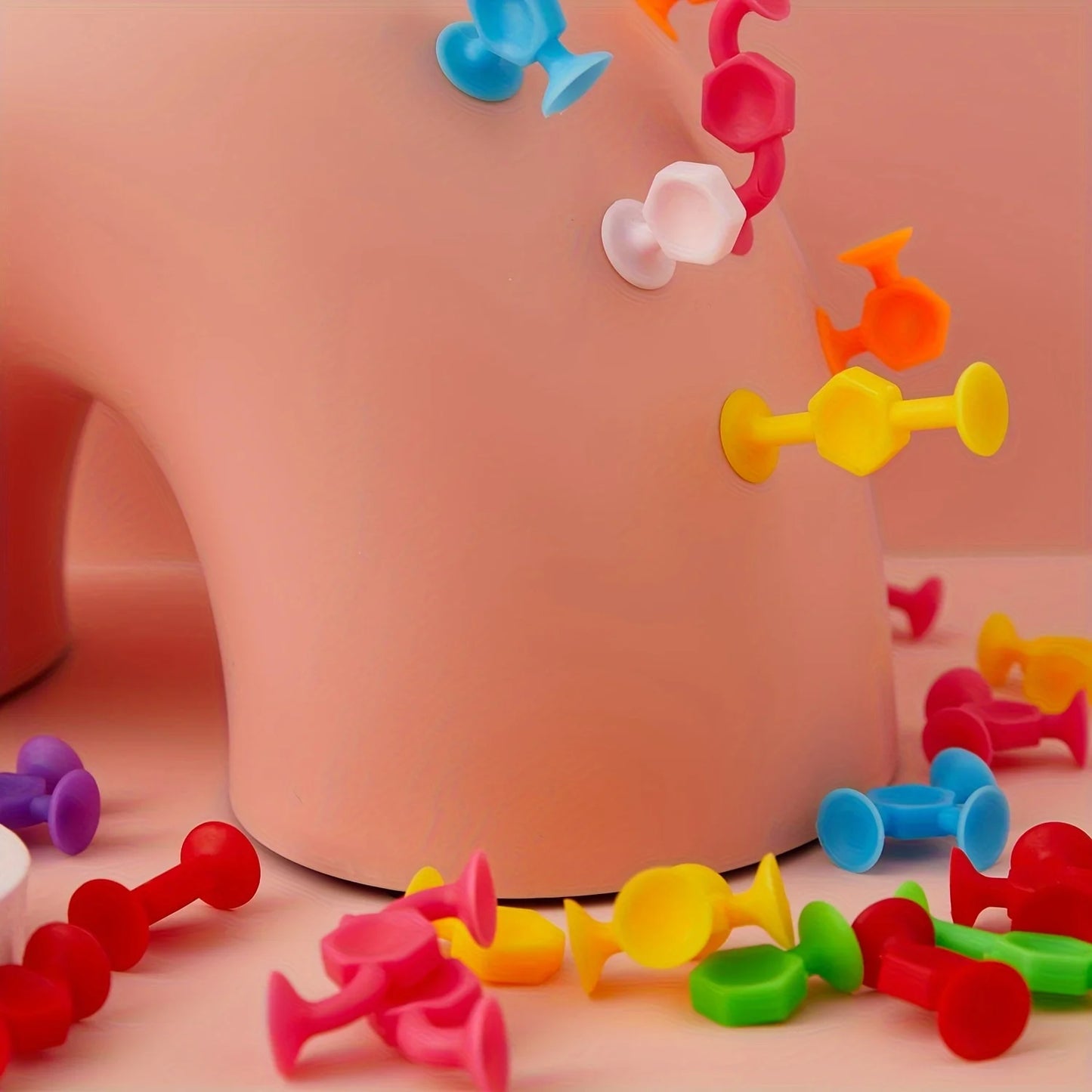 Silicone Suction Building Sensory Toy Set for Kids