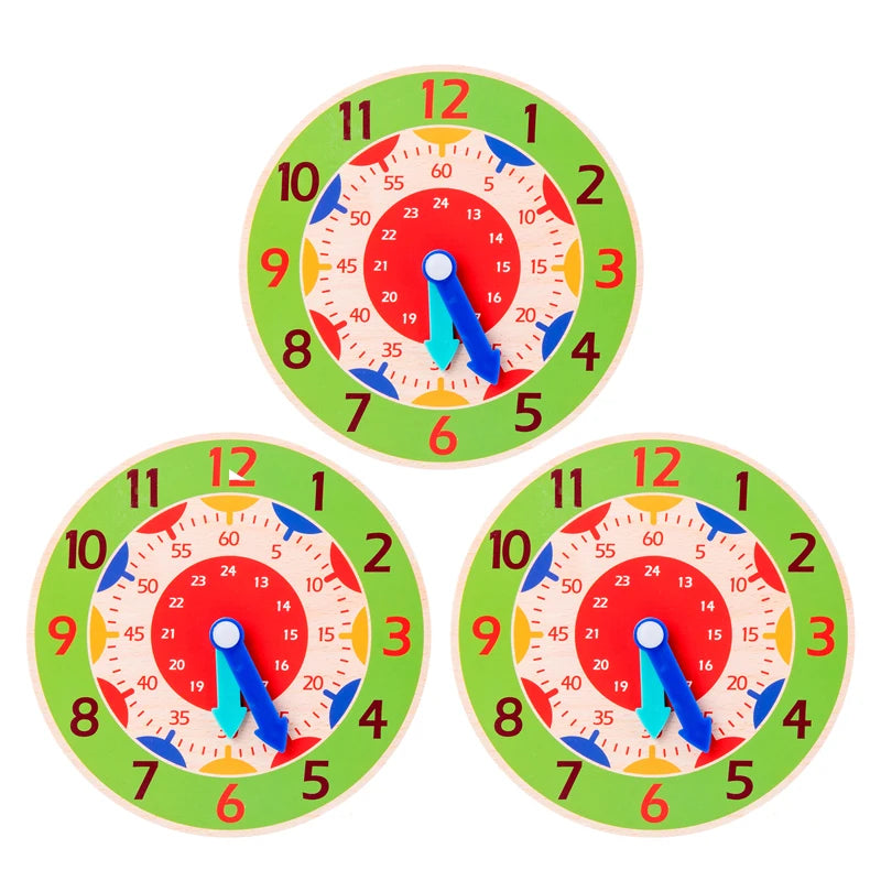 Wooden Time Learning Clock for Kids