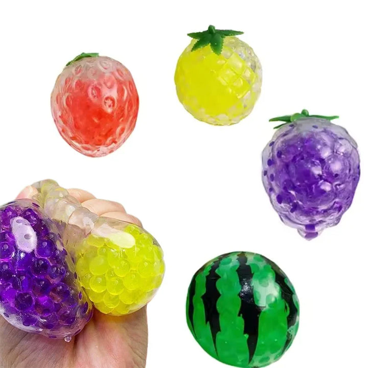 Fruit Squishy Stress Ball Fidget Toy Set