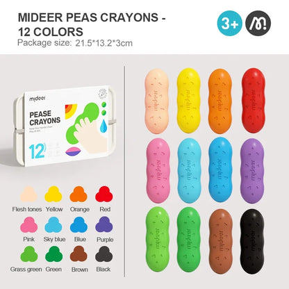 Chunky Crayon Set for Kids – 8, 12 or 24 Colors
