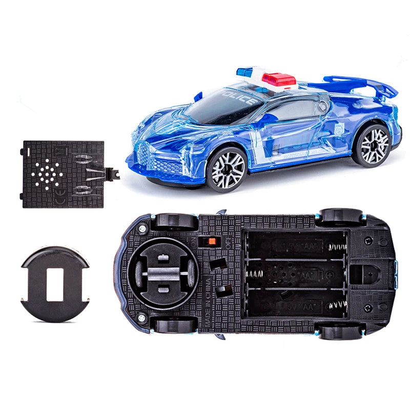Light Up Music Toy Car with Universal Wheel