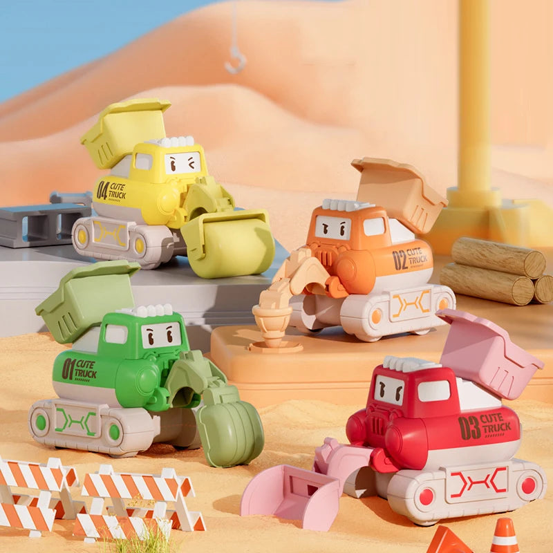 Cartoon Construction Vehicle Toy for Kids
