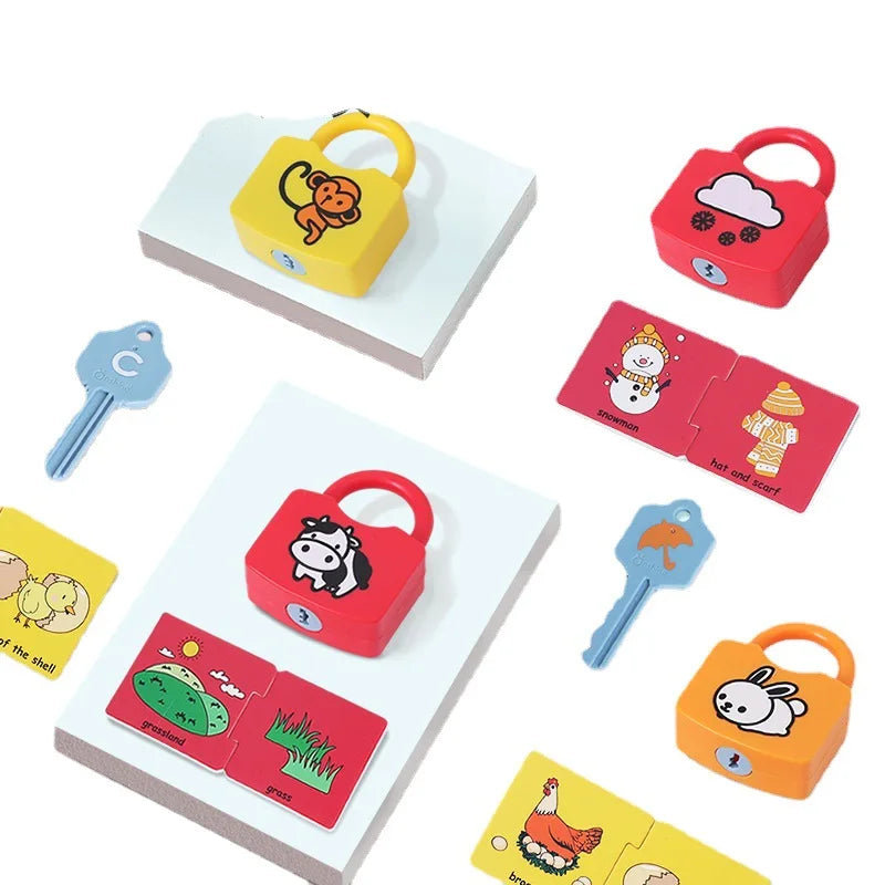 Alphabet and Number Learning Lock Set for Kids