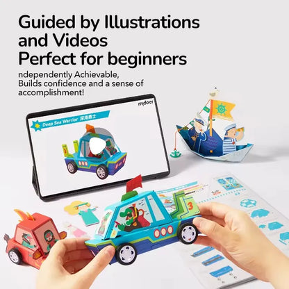 Paper Craft Workshop Kit for Kids – 4 Creative Themes