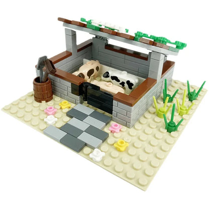 Farm Scene Building Block Set