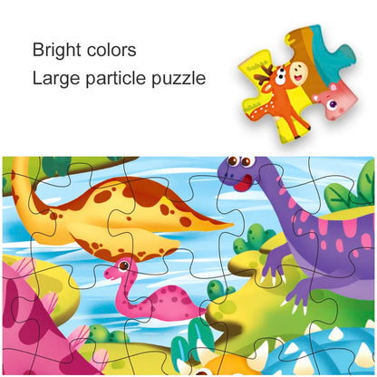 24-Piece Portable Puzzle Set for Kids