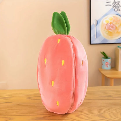Convertible Strawberry Bunny Plush Toy