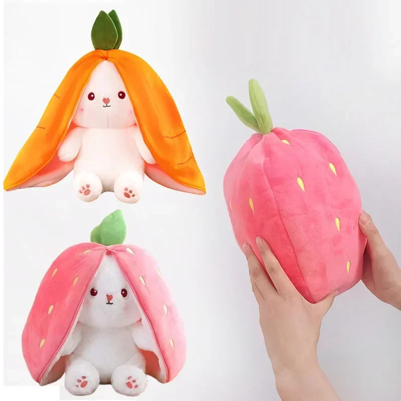 Convertible Fruit Bunny Plush Toy