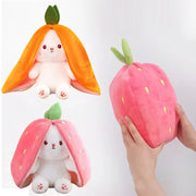 Convertible Fruit Bunny Plush Toy