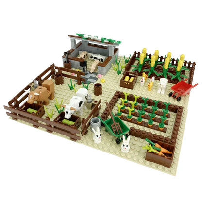 Farm Scene Building Block Set