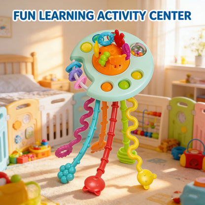 Silicone Pull String Sensory Activity Toy for Babies