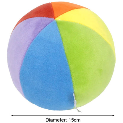 Multicolor Plush Bell Sensory Ball for Kids