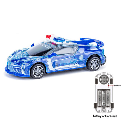 Light Up Music Toy Car with Universal Wheel