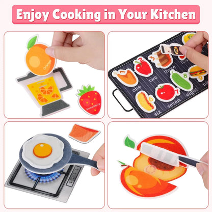 Cooking Activity Busy Book for Kids Ages 3 to 6
