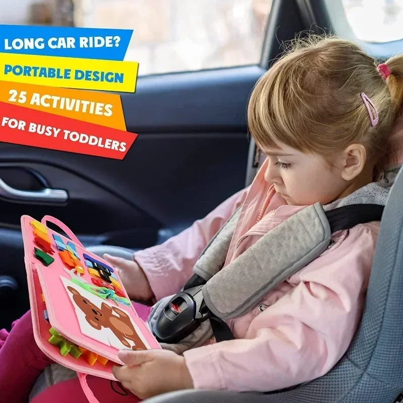 Felt Busy Board Activity Book for Kids Ages 3 to 6