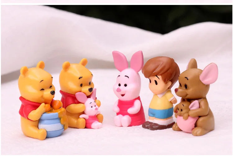 10 Piece Winnie the Pooh Character Figure Set