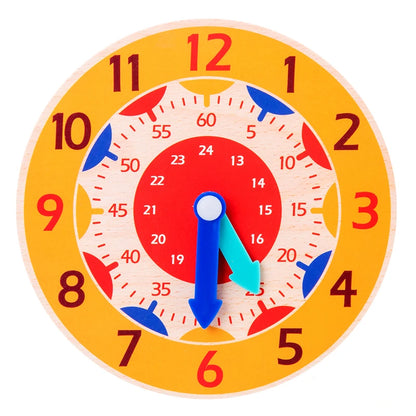 Wooden Time Learning Clock for Kids