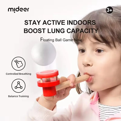 Wooden Floating Ball Blowing Game for Kids