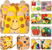 Toddler Busy Book with Animals and Life Skills