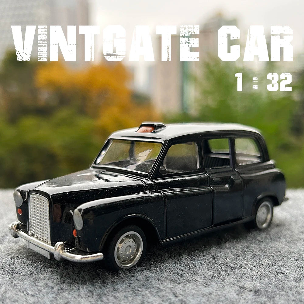 Vintage London Taxi Pull Back Toy Car