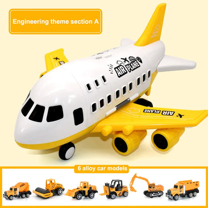Large Airplane Carrier Toy with Mini Vehicles