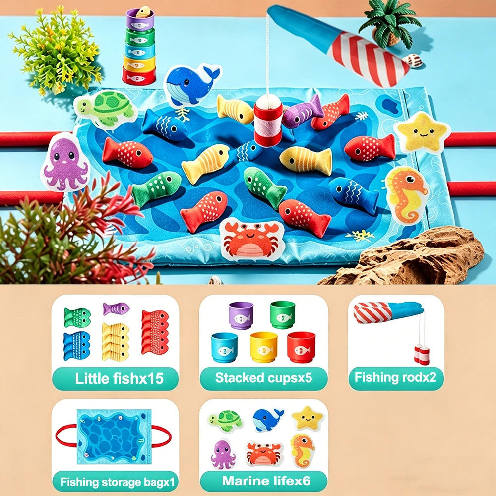 Fabric Fishing Game Set for Kids