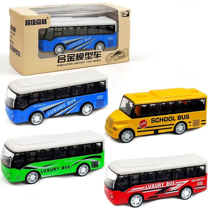 Pull Back Bus Model Toy for Kids
