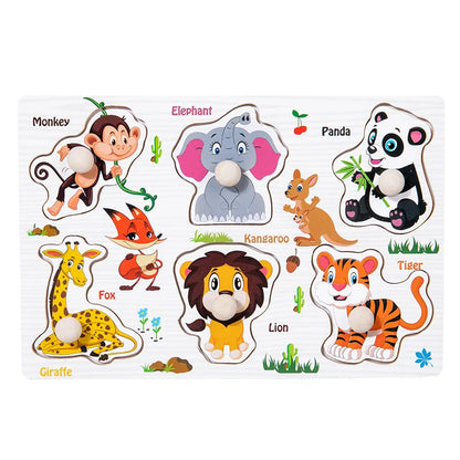 Wooden 3D Matching Puzzle Board for Kids