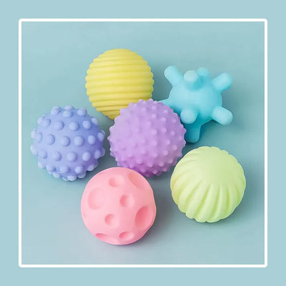 6 Piece Silicone Sensory Ball Set for Babies