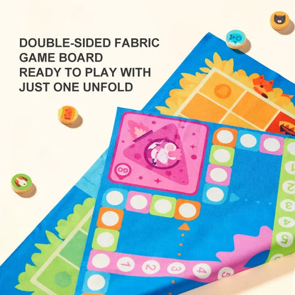 Portable 2-in-1 Animal Board Game Set for Kids
