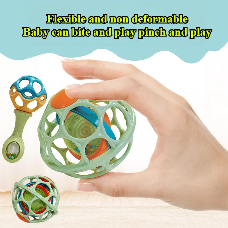 Baby Grasping Ball and Rattle Sensory Toy