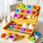 Matching Egg Shape and Color Puzzle Set for Kids