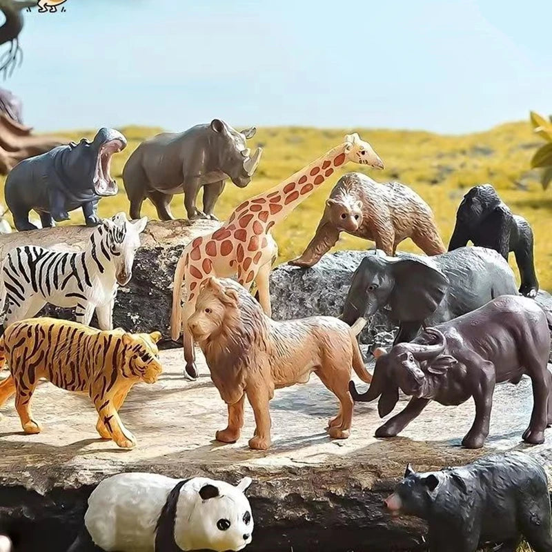 12 Piece Wild Animal Figure Set