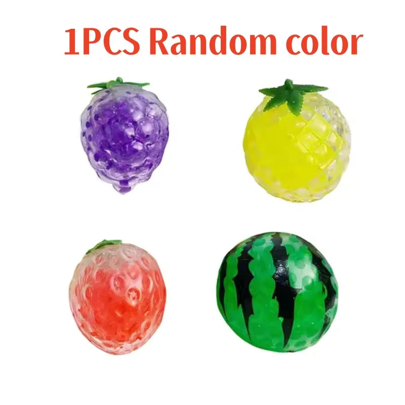 Fruit Squishy Stress Ball Fidget Toy Set