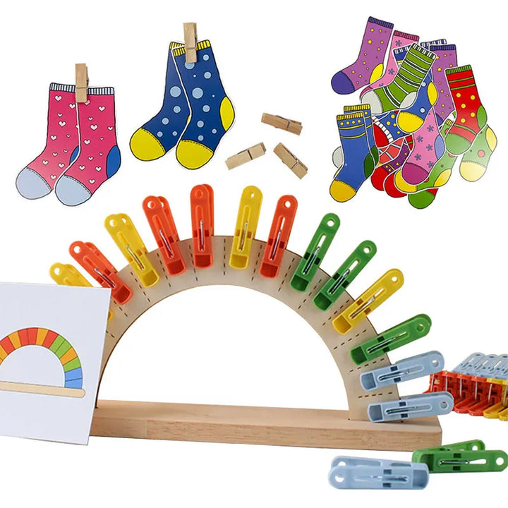 Clip Color Matching and Sorting Game for Kids