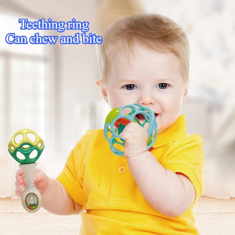 Baby Grasping Ball and Rattle Sensory Toy