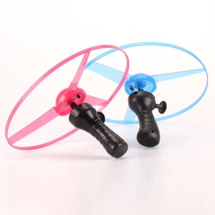 Luminous Pull String Flying Disc Toy for Kids