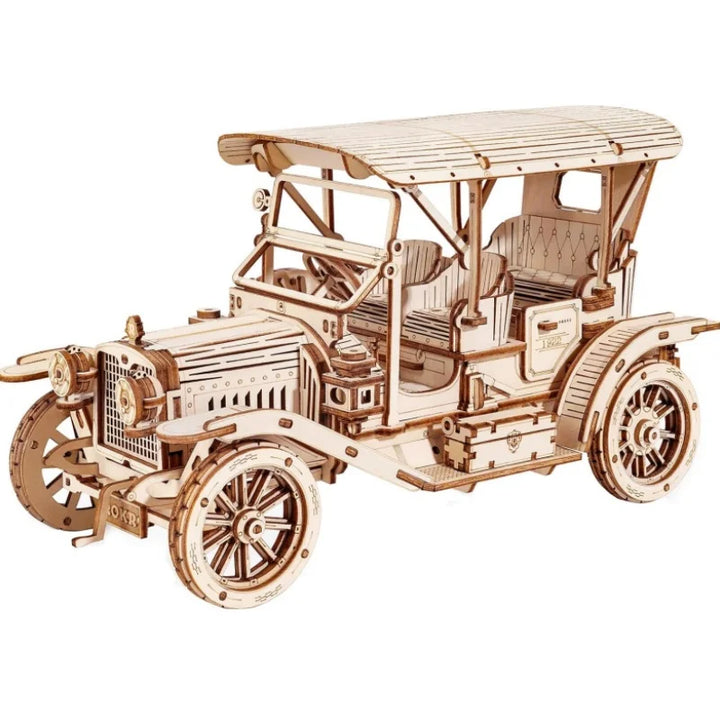 298 Piece Wooden Vintage Car 3D Model Puzzle