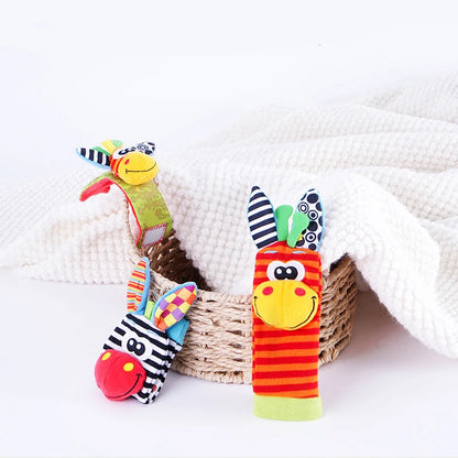 Baby Wrist and Foot Rattle Toy Set